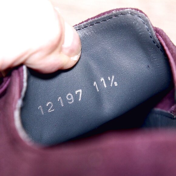 *NIB* $495 Nordstrom ZELLI Italia 11.5 M Bordo Goatskin Suede * add $15 Trees main image 11